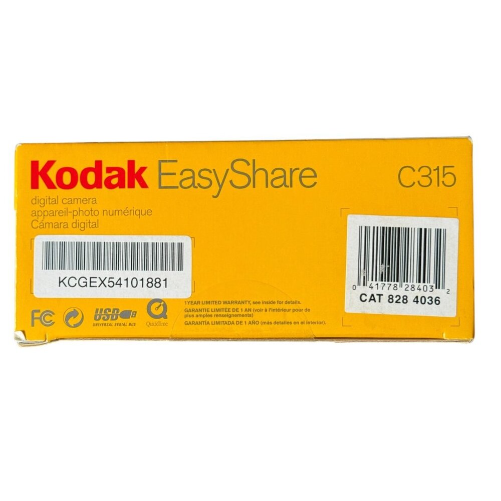 Kodak EasyShare C315 5.0MP Digital Camera Tested Works Incl Software SD Card‎ - Picture 10 of 12